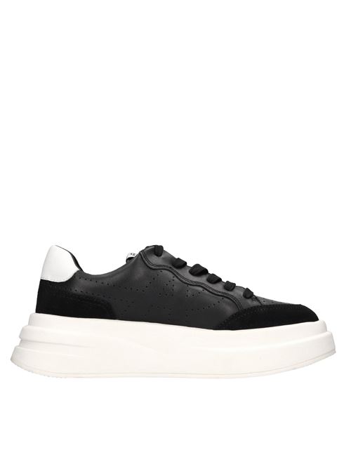 Sneakers in pelle ASH | IMPULS CHROME FREE CALF SUEDENERO-BIANCO